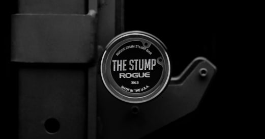 Rogue 29mm Stump Bar - Stainless / Black | Rogue Fitness